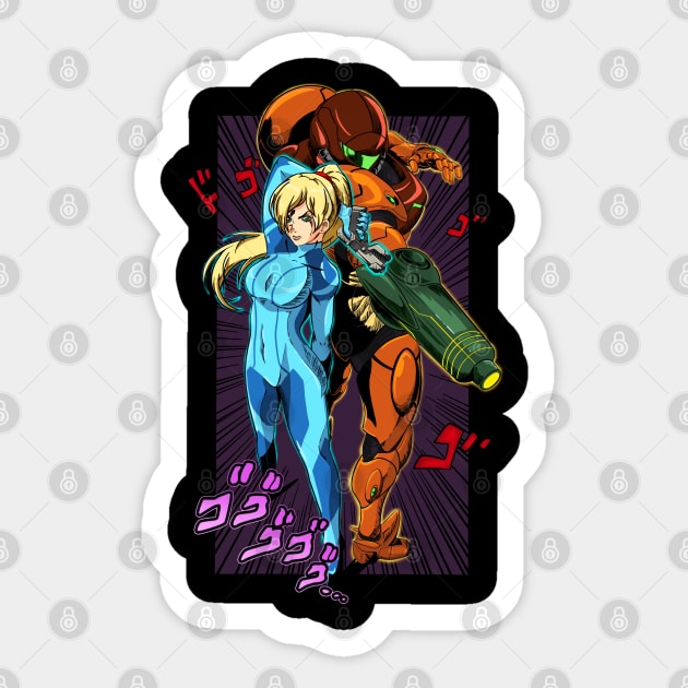 Samus Aran Sticker by SuperShonenShop